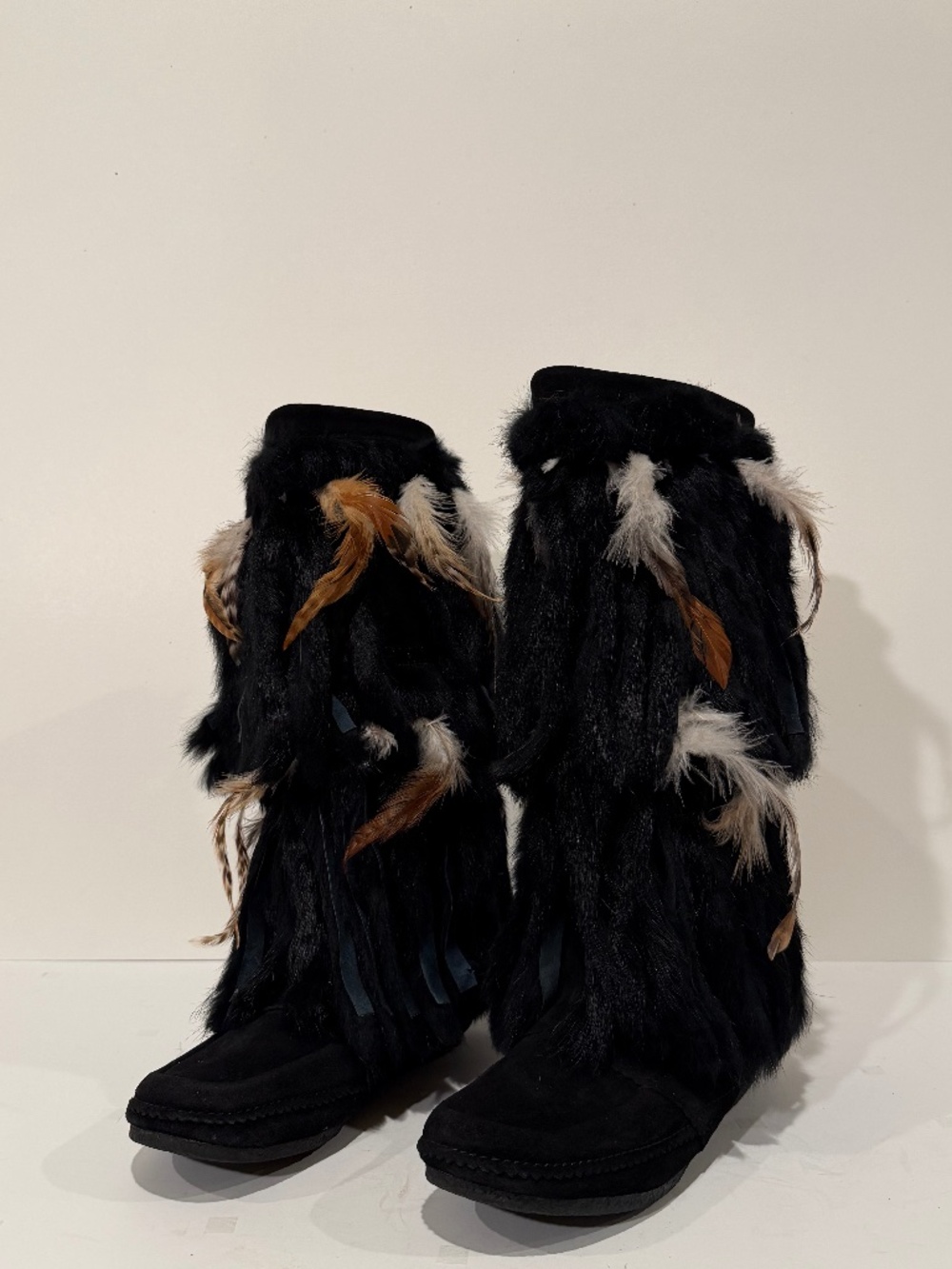FUR & SUEDE BOOTS - FROM FRANCE